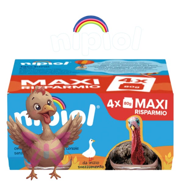 Nipiol Omogeneizzato Tacchino 4x80 g