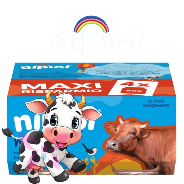 Nipiol Omogeneizzato Manzo 4x80 g