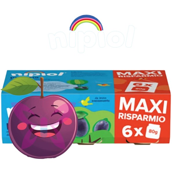 Nipiol Omogeneizzato Prugna 6x80 g