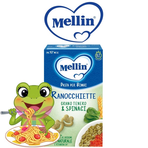Mellin Pastina Ranocchiette Grano Tenero e Spinaci 280g