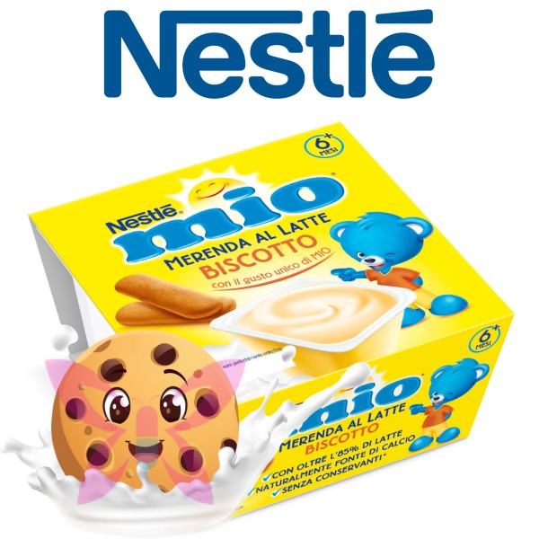 Mio Merenda al Latte con Biscotto