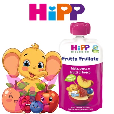 HiPP Frutta Frullata Mela Pesca 90 g