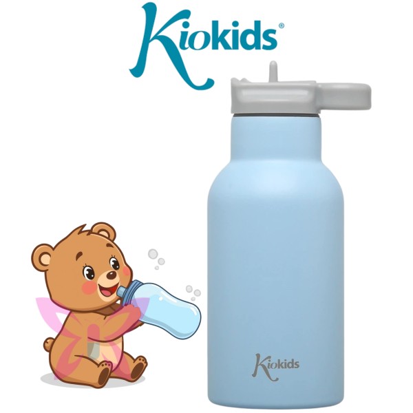 KioKids Bottiglia Termica 350 ml Azzurro Rosa