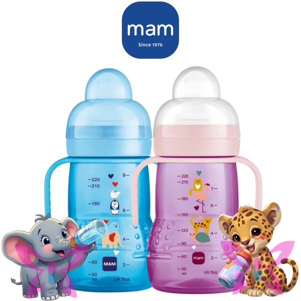 MAM Trainer+ Better Together 220 ml Azzurro Rosa