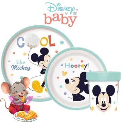 Disney Baby Set Pappa 3 Pezzi Topolino