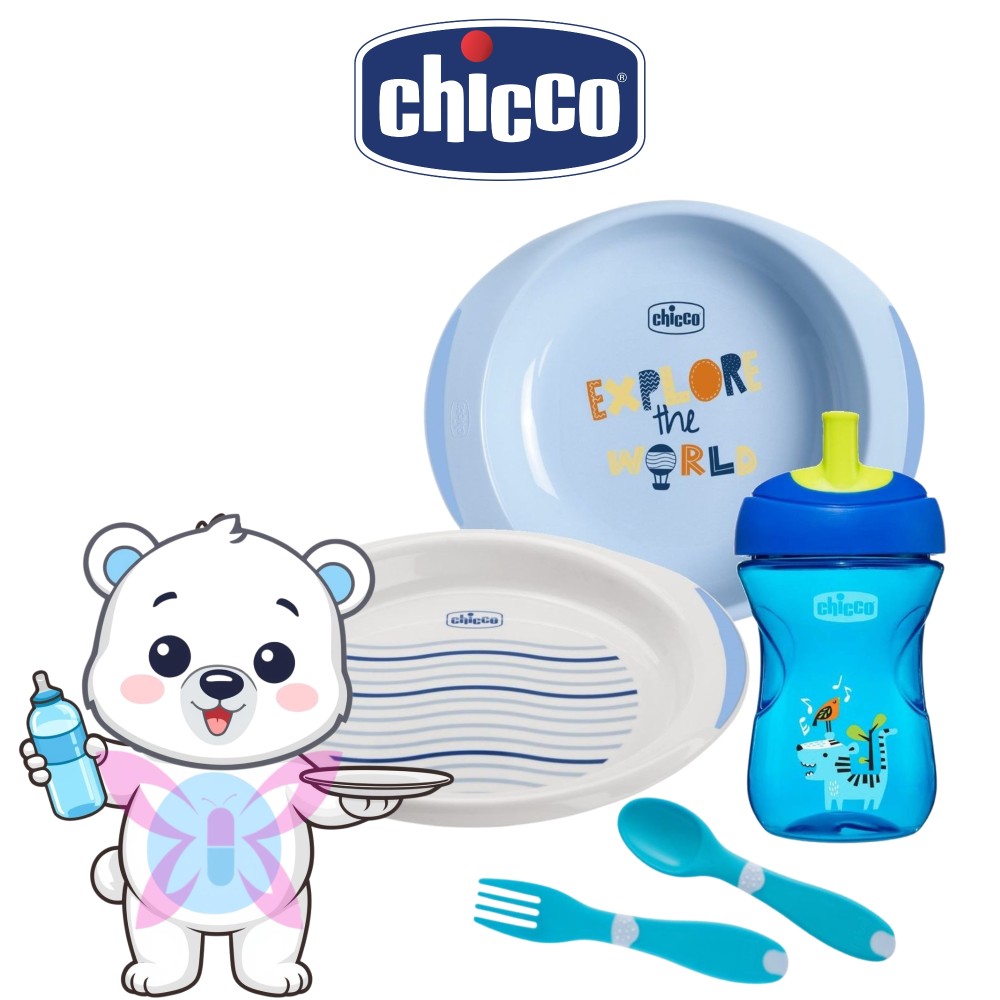 Chicco Set Pappa 12M+ All You Need Azzurro