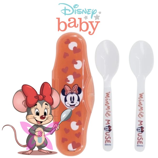 Disney Baby Set Viaggio 2 Cucchiai con Custodia