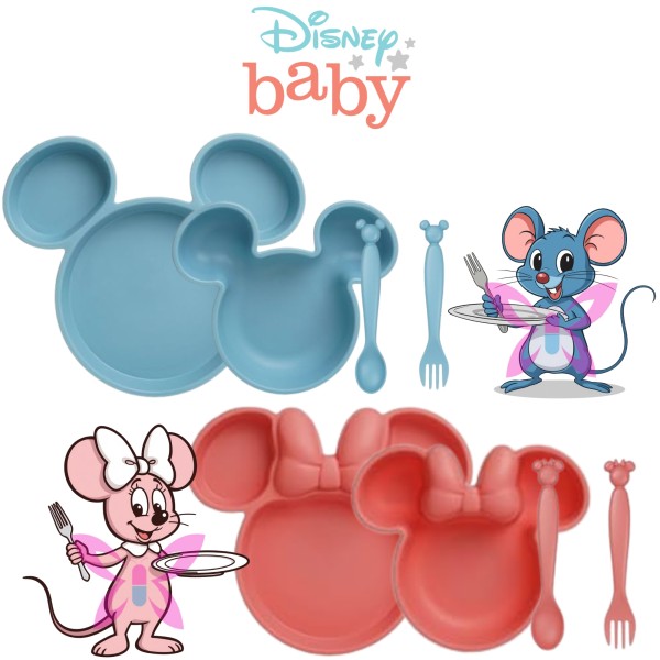 Disney Baby Set Regalo 4 Pezzi Minnie e Topolino