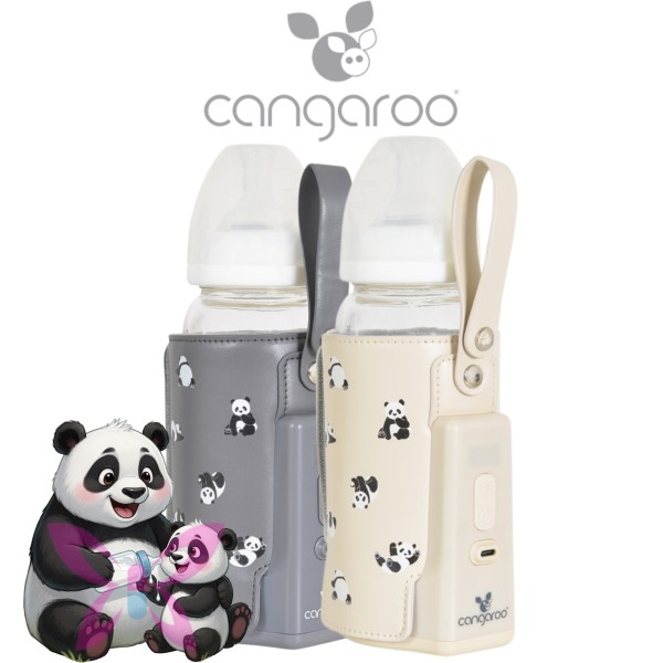 Cangaroo Scaldabiberon Portatile Caliente Grigio Beige