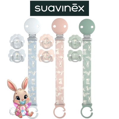 Suavinex Clip Tessuto Coniglio