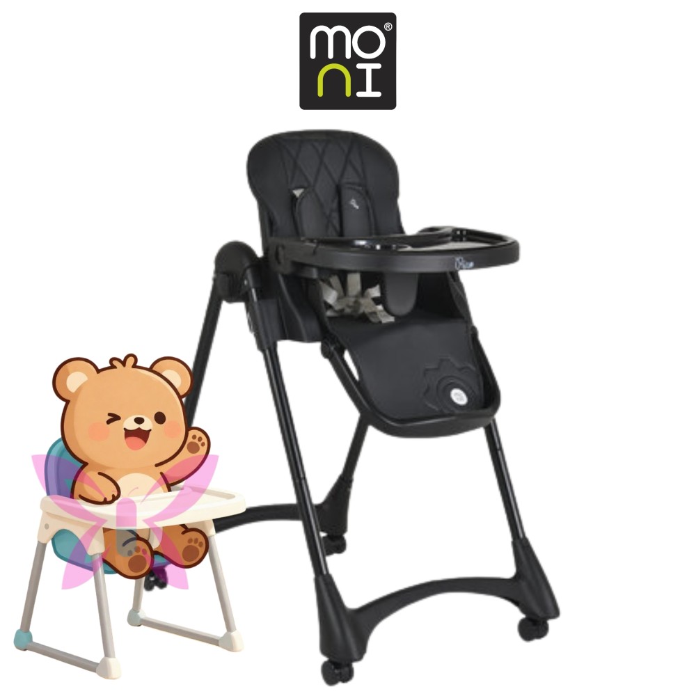 Moni Rico Seggiolone Regolabile Nero