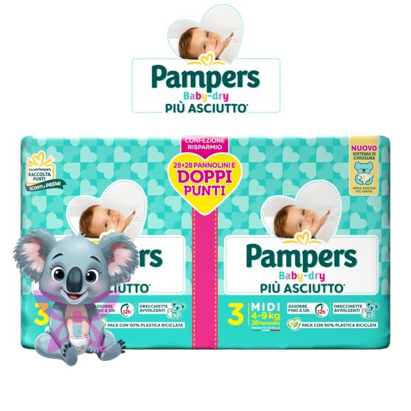 Pampers Baby Dry 3 56 Pz