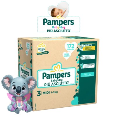Pampers Baby Dry 3 172 Pz