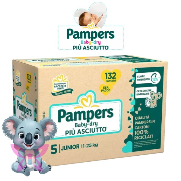 Pampers Baby Dry 5 132 Pz