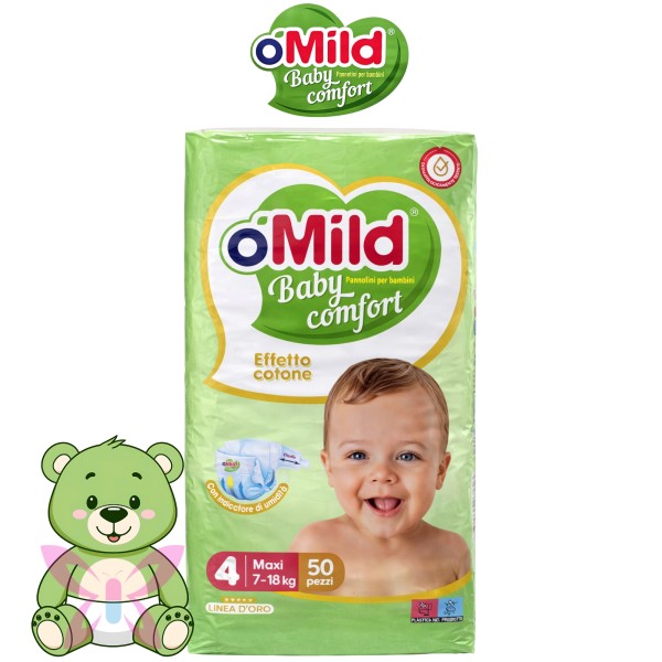 o'Mild Maxi 4 pannolini 7-18 kg