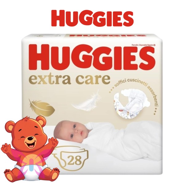 Huggies Extra Care 2-5 kg 28 pz