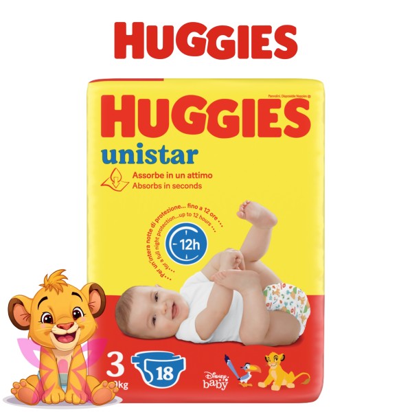 Huggies Unistar Taglia 3  4-9 kg