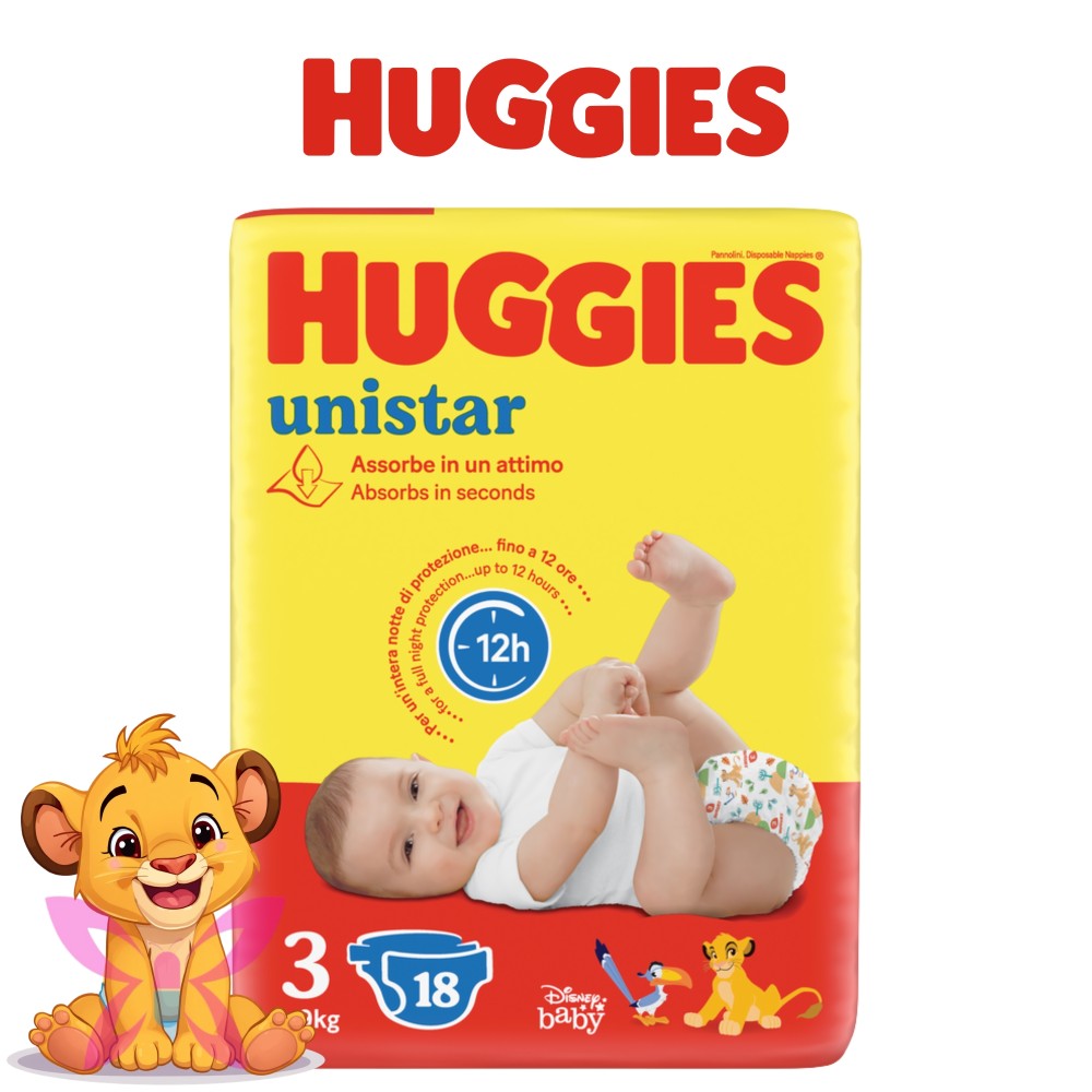 Huggies Unistar Taglia 3  4-9 kg