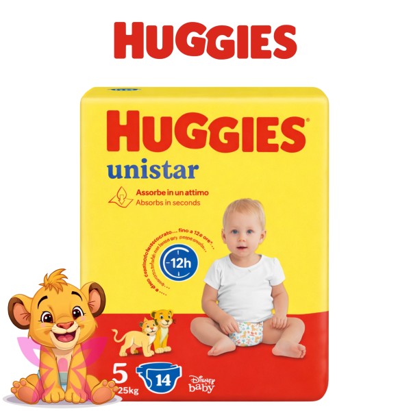 Huggies Unistar 5 11-25 kg 14 pz