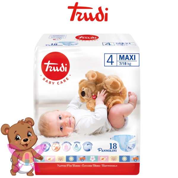 Trudi Pannolini 4 7-18 kg 18 pz