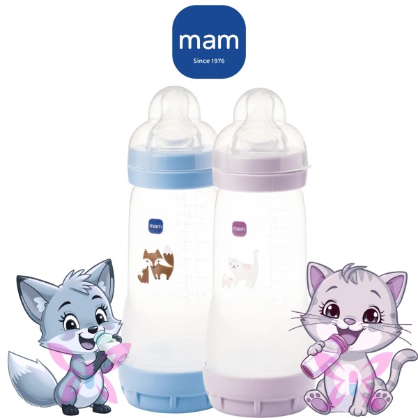 MAM 330 ml Anti-Colic – Azzurro/Rosa