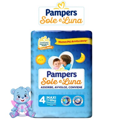 Pampers Sole e Luna 4 17 pezzi