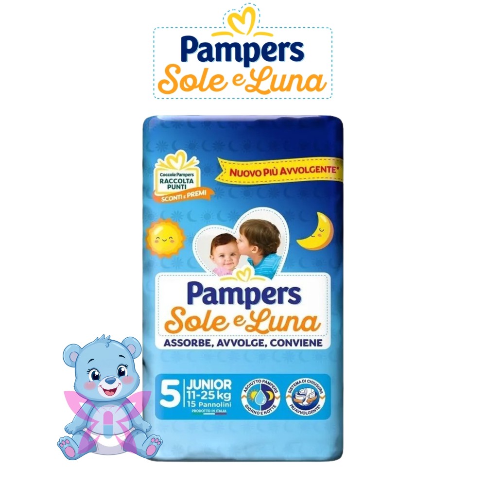 Pampers Sole e Luna 5 15 pezzi