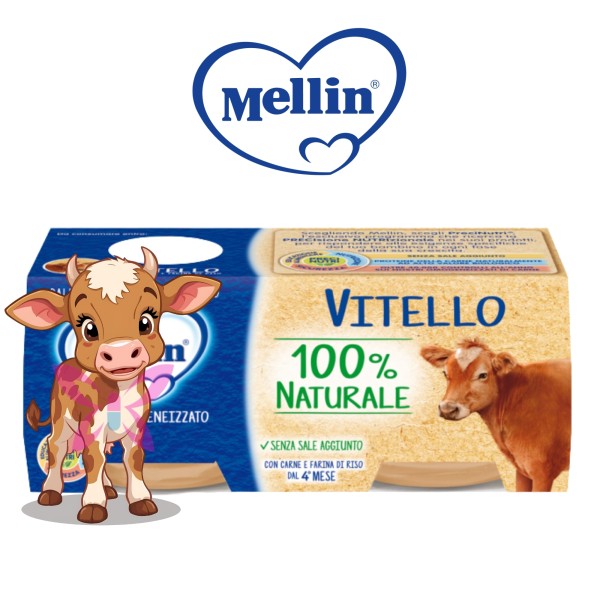 Mellin Omogeneizzato Vitello 2x80 g