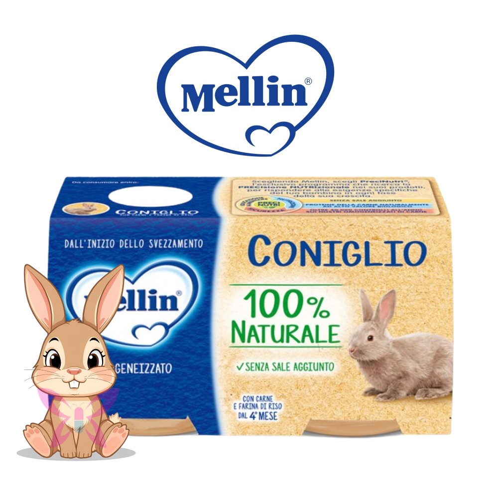 Mellin Omogeneizzato Coniglio 2x120 g
