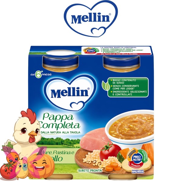 Mellin Pappa Completa Pollo 2x250 g
