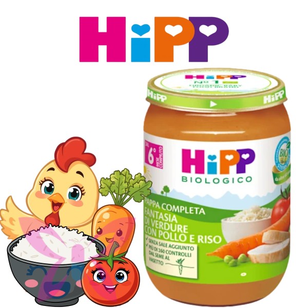HiPP Fantasia di Verdure Pollo e Riso 190 g