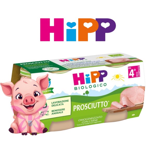HiPP Bio Omogeneizzato Prosciutto 2x80 g

