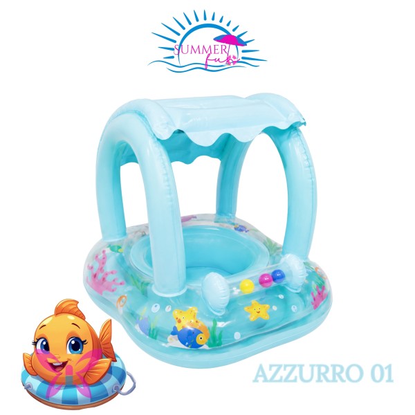 Canotto Gonfiabile Bambini Parasole