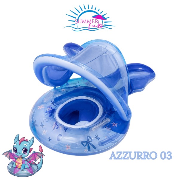 Canotto Gonfiabile Bambini Parasole