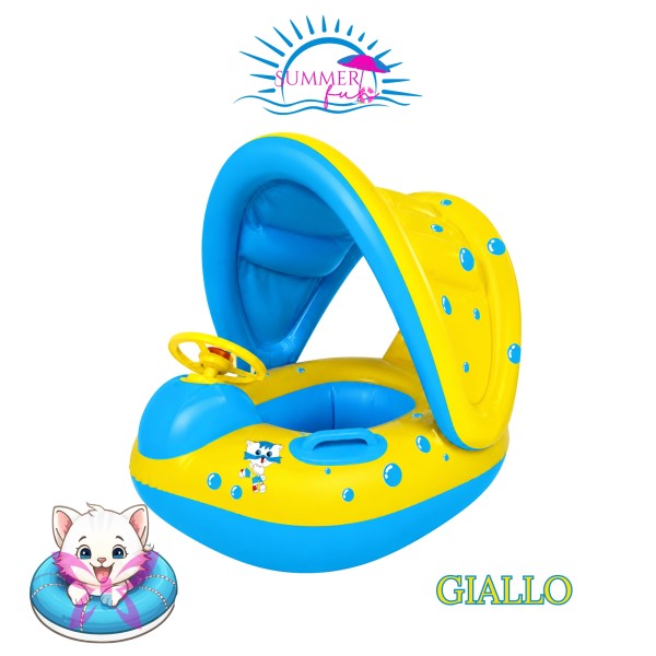 Canotto Gonfiabile Bambini Parasole