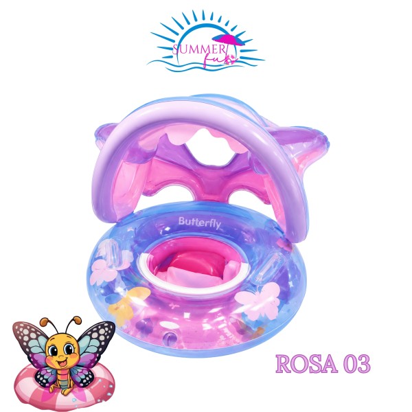 Canotto Gonfiabile Bambini Parasole