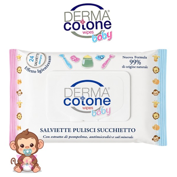 Dermacotone Salviettine Pulisci Ciuccio 24pz